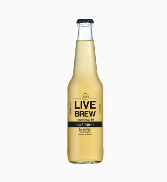 Комбуча "Live Brew" Earl Yellow, 350 мл