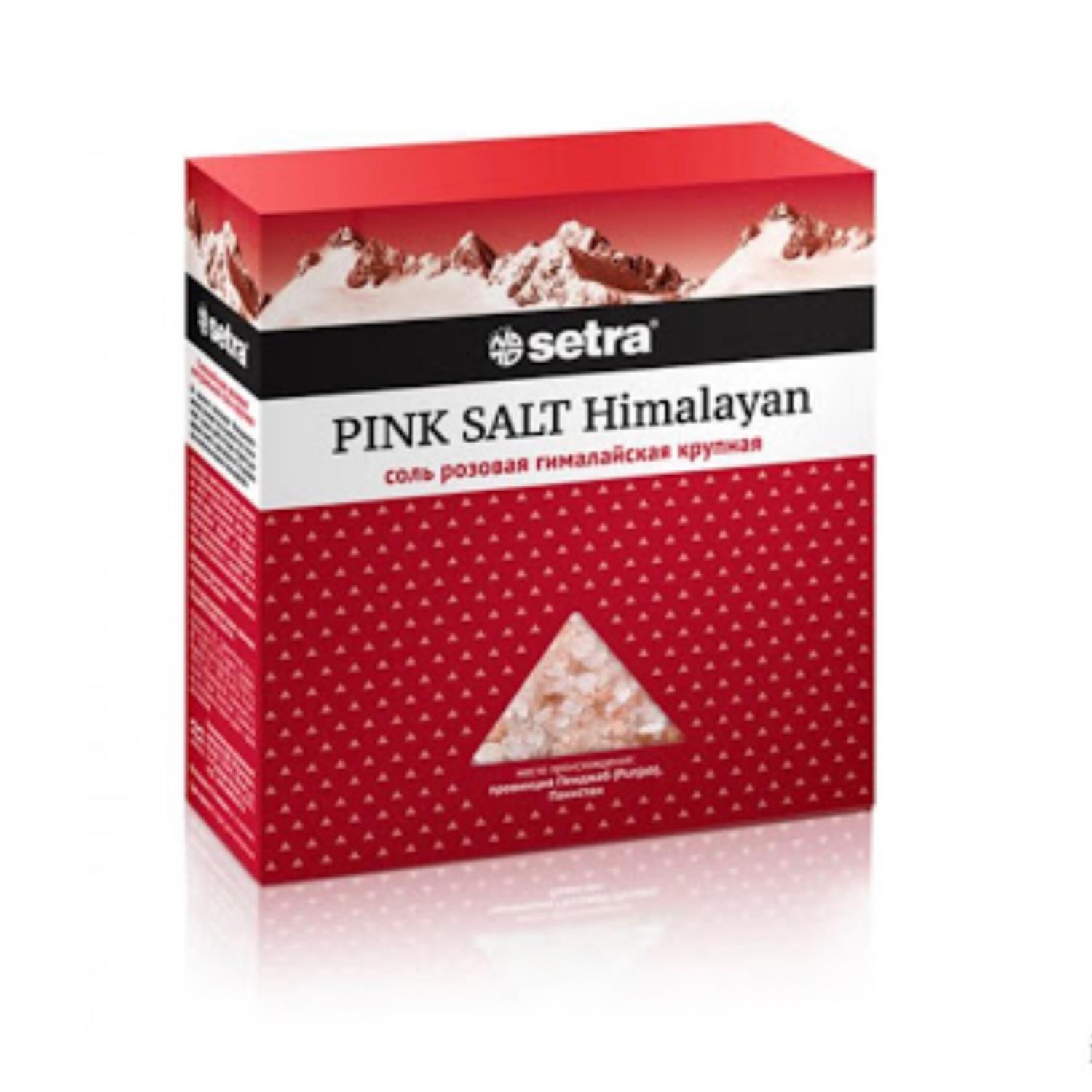 Соль розовая гималайская крупная Setra, 500 г