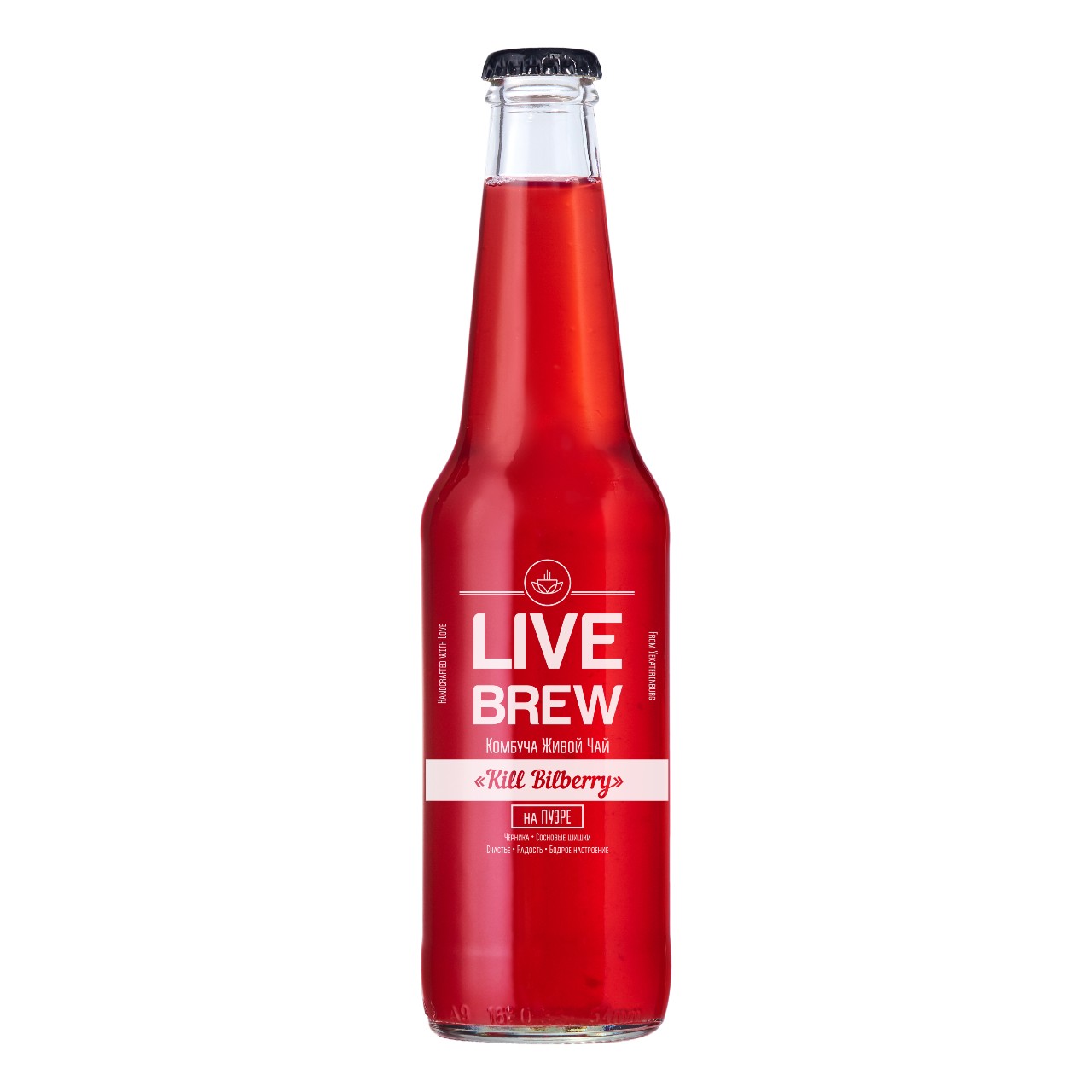 Комбуча "Live Brew" Kill Billberry, 350 мл