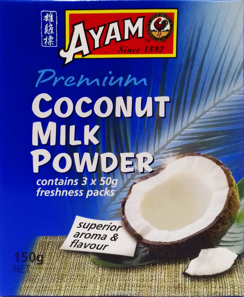 Сухое молоко кокосовое AYAM, 150 г