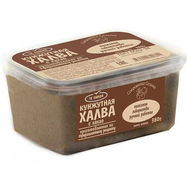 Халва кунжутная с какао "Сокровища Сезама", 290 гр