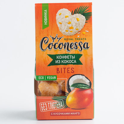 Конфеты кокосовые "Манго", Coconessa, 90г