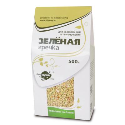 Гречка зеленая в пакете, 500 г/Барнаул/Образ Жизни