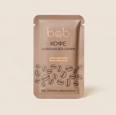 Шоколад "Кофе" без добавления сахара "BOB", 20гр