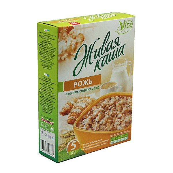 VITA "Живая каша" (Рожь) 100% пророщенное зерно 300 гр