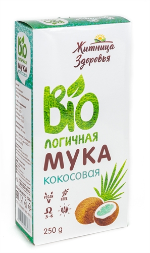 Мука кокосовая - без глютена, 300 г/Биовсем/
