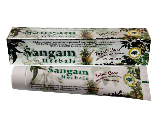 Зубная паста аюрведическая Sangam Herbals (100 г)