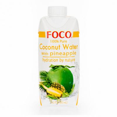 Кокосовая вода с соком ананаса " FOCO" 330 мл